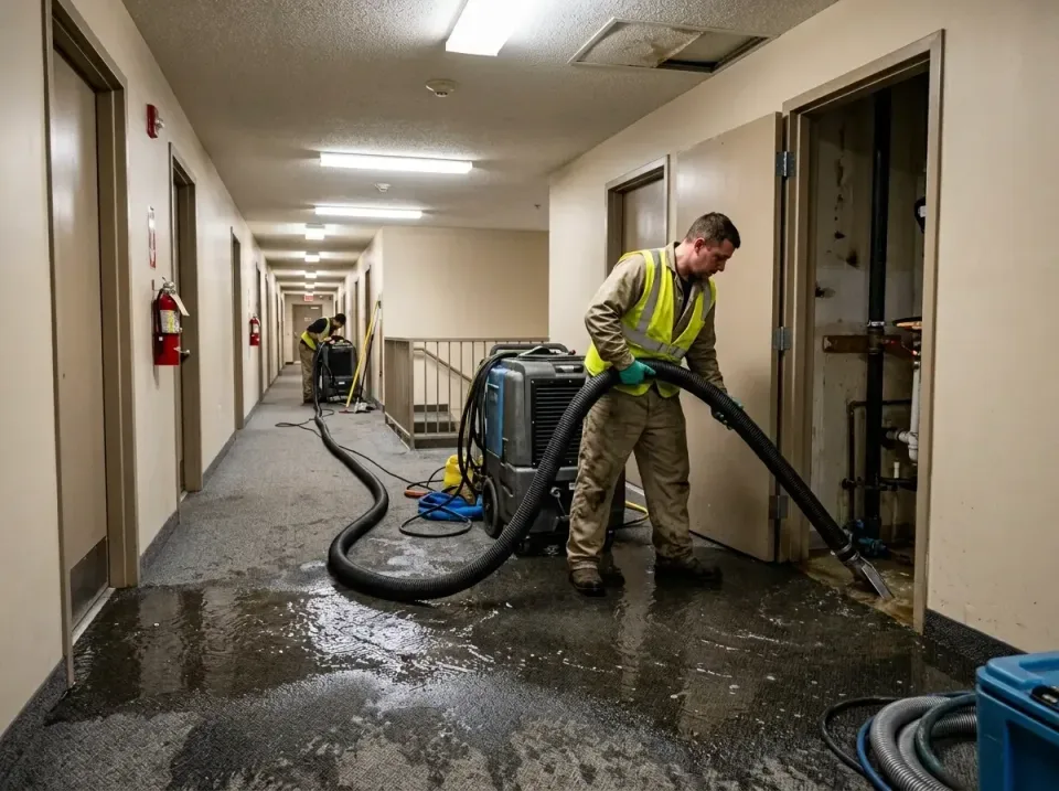 multi-unit-apartment-hallway-f-005 — frequently asked questions, Emergency Burst Pipe Water Extraction & Removal in Fruitlan…